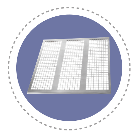 2 juegos de estantes para muestras