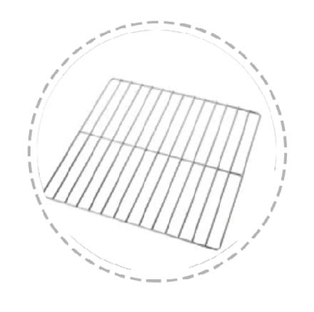 2 juegos de estantes para muestras